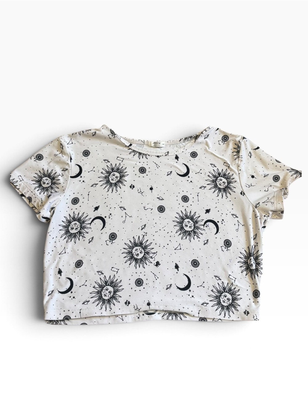 White Sun & Moon Graphic Tee